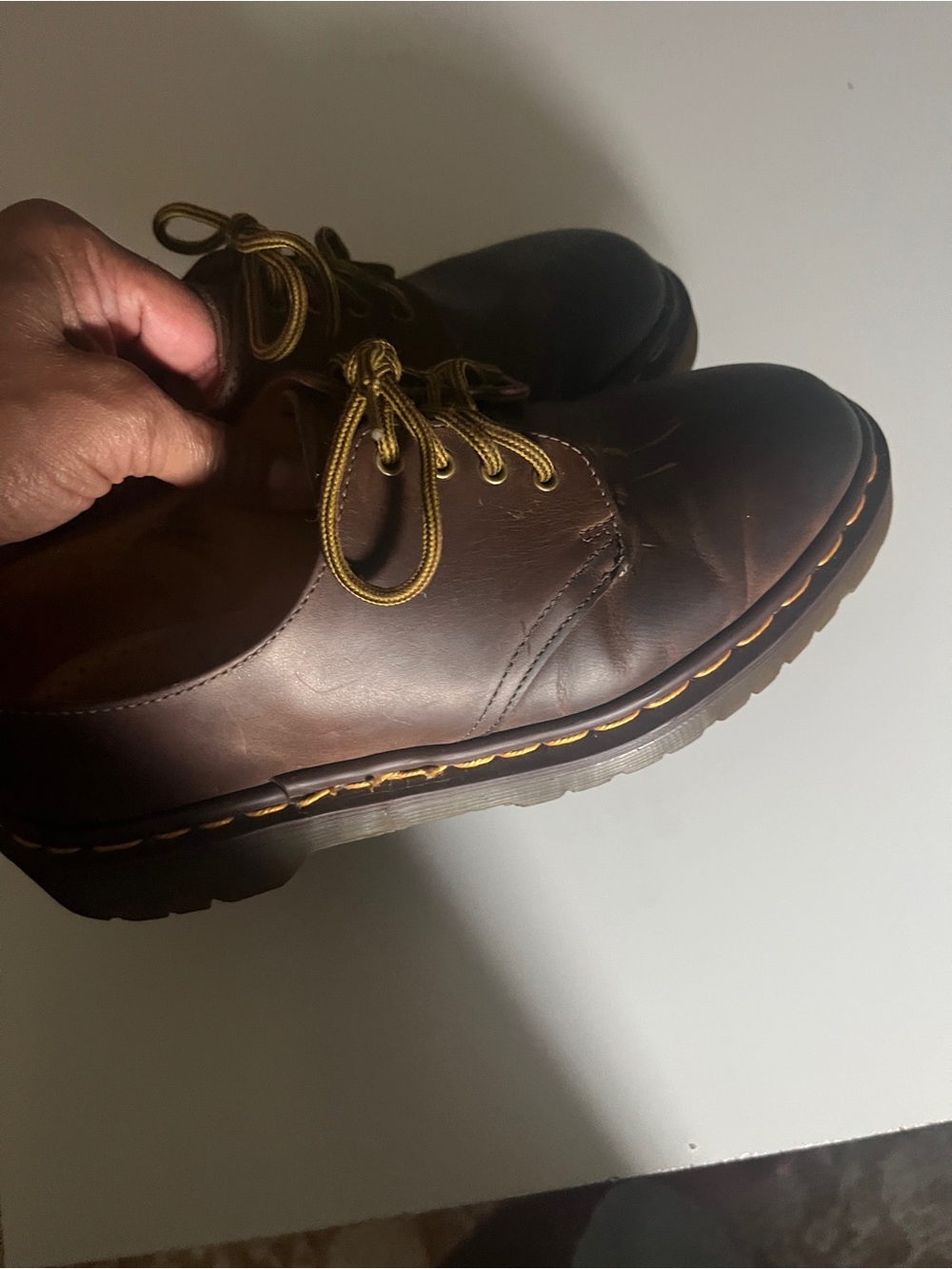 Vintage MIE 90 Dr. Martens UK10 US5 Brown 1561/59 Leather Oxford